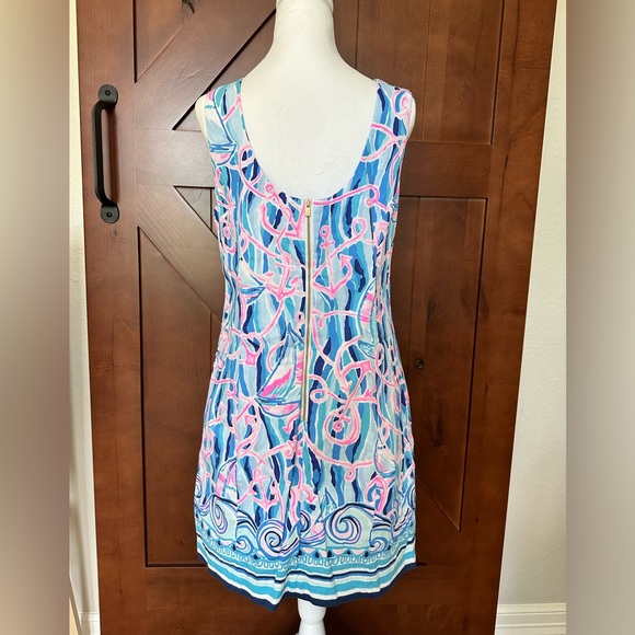 EUC Lilly Pulitzer Mila Stretch Shift in Reel Nauti - Picture 3 of 6